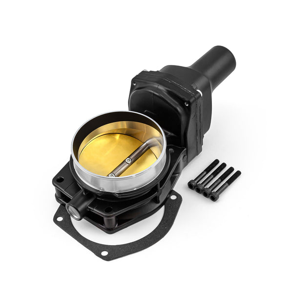 92mm Fly By Wire LS2 4 Bolt High Flow Throttle Body Black