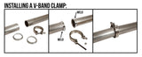 V-Band Exhaust Clamps Steel