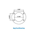 Summit Racing® Rear Drum-to-Disc Brake Conversion Kits Ford, Big Flange